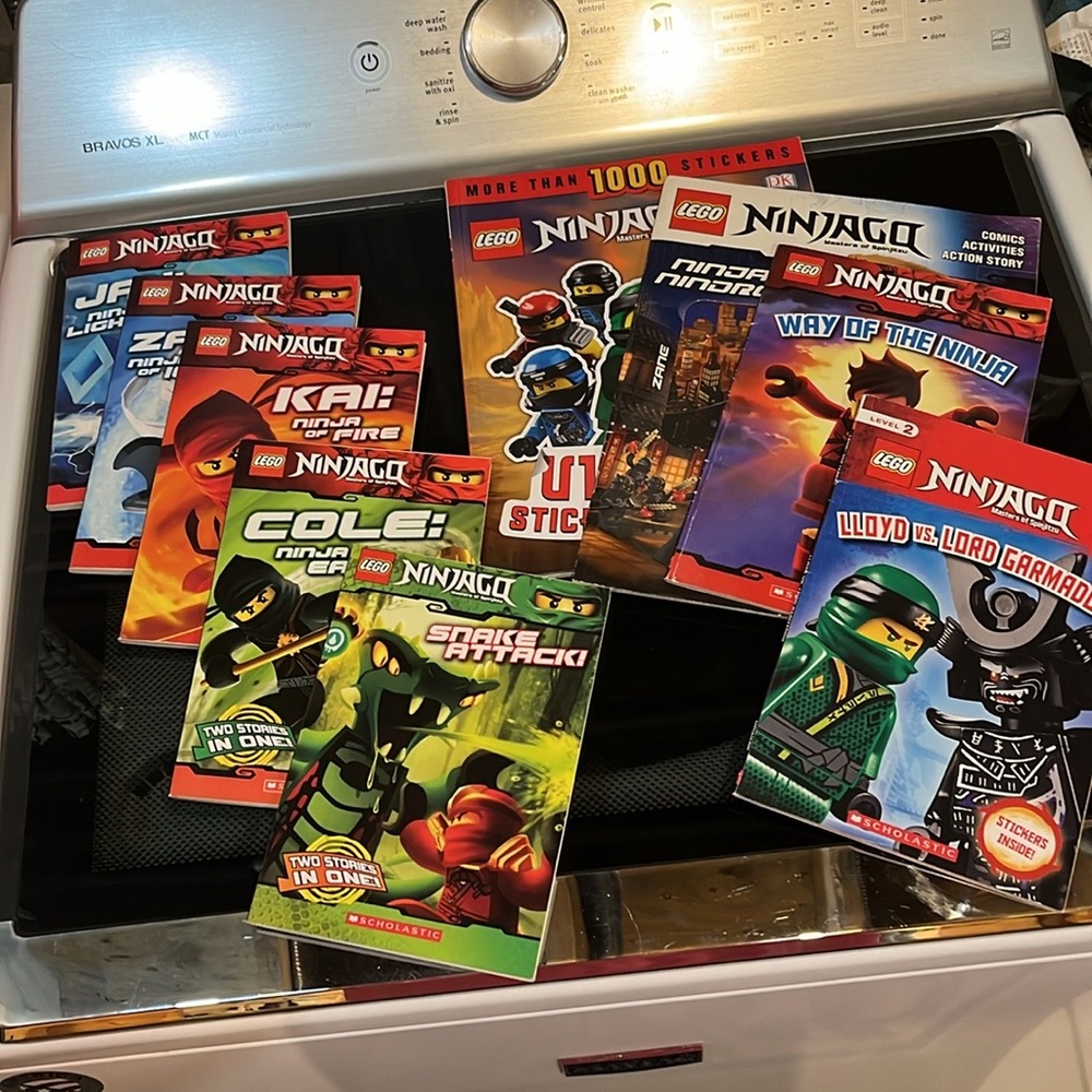 9 Lego Ninjago Books